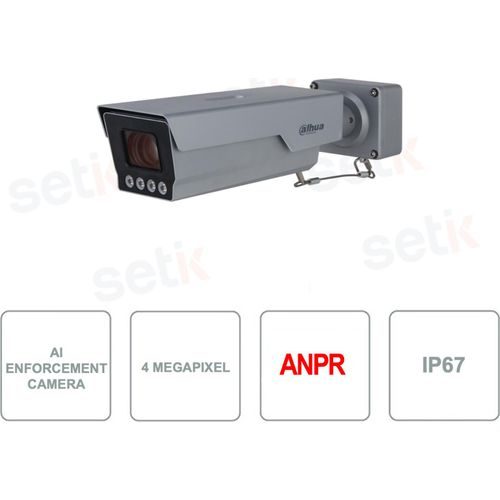 Dahua 4MP IP Kamera ITC431RW1FIRL8C mit ANPR AI und IR CMOS Ultra Starlight