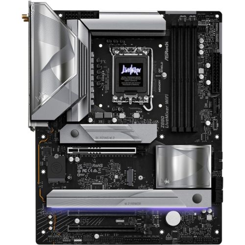 ASRock Z890 LiveMixer WiFi - Motherboard - ATX - LGA1851-Sockel - Z890 Chipsatz - USB4, USB 3.2 Gen 2x2, USB 3.2 Gen 2, USB 3.2 Gen 1 - 2.5 Gigabit LAN, Wi-Fi 7, Bluetooth - Onboard-Grafik (CPU erforderlich)