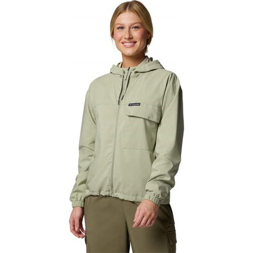 Skien Valley Hooded LS Women M grün - safari