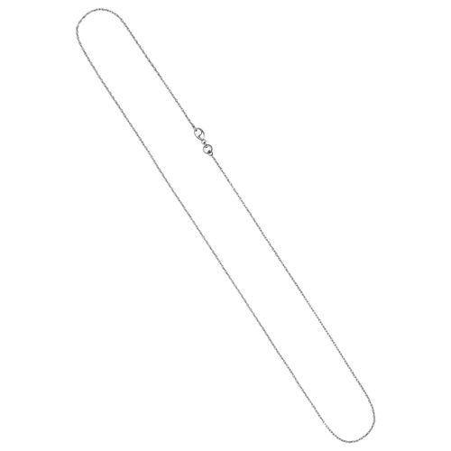 Kette ohne Anhänger JOBO "Zopfkette", grau (platin 950), Halsketten, Damen, Platin 950, L: 45, 950 Platin 1 mm 45 cm