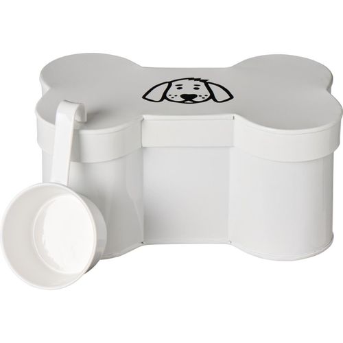 IB Laursen Futterdose in Knochenform mit Messbecher, 24 x 15 x 12 cm