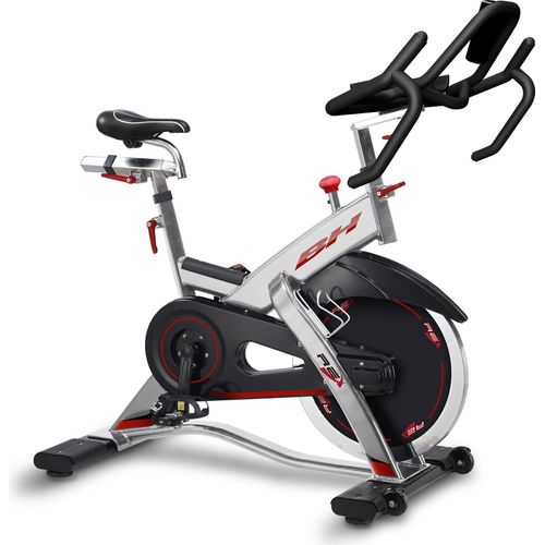 BH Fitness H921E, Spinnrad, 150 kg, Schwarz, Rot, Silber, Handgriffsensoren, Senkrecht/Horizontal, LCD