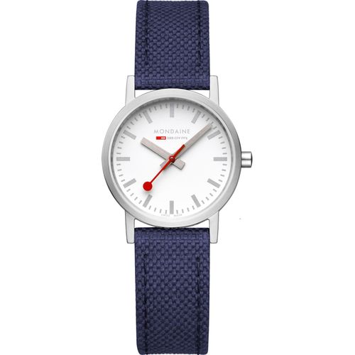 Mondaine Damen Uhr Classic Armbanduhr 30 mm A658.30323.17SBD1 Textil