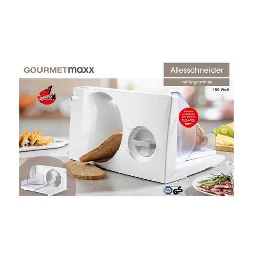 GOURMETmaxx Allesschneider 150W weiß