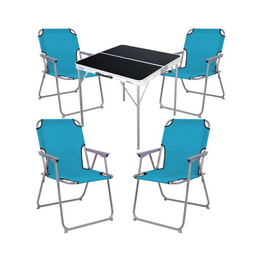 5-teiliges Campingmöbel Set Alu L80xB80xH70cm Patrol