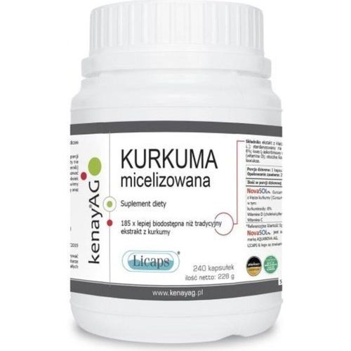 Nahrungsergänzungsmittel Kenay mizellisiertes Kurkuma (240 Kapseln) 3165