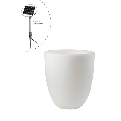 Beleuchteter Pflanztopf Shining Curvy Pot M (Solar)