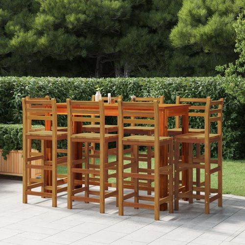 Prolenta Premium Barhocker 8 Stk. Massivholz Akazie