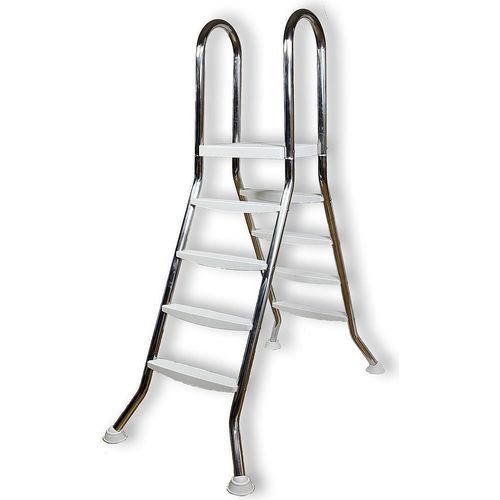 Aufstell Pool Leiter Edelstahl bis 122 cm Poolleiter 4 Stufen