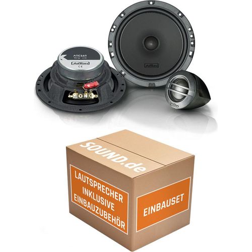 Lautsprecher Boxen Axton ATC165 | 16,5cm 2-Wege Kompo System Auto Einbauzubehör - Einbauset passend für VW Fox Front - justSOUND