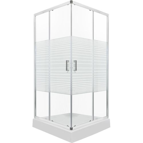 Duschkabine: MADERA SQ 80 mit Duschwanne