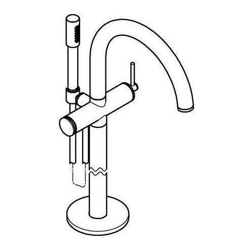 Grohe Atrio Spa vrijstaande Badmengkraan Supersteel