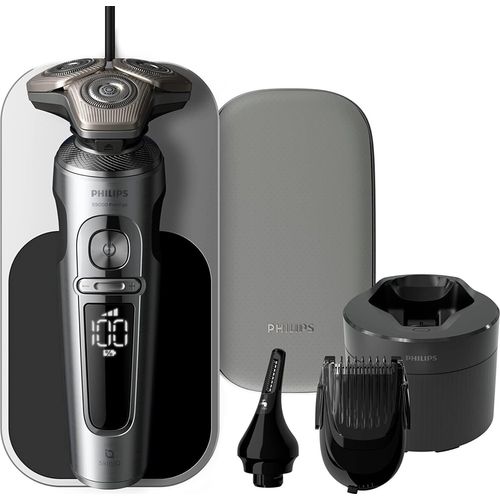 Philips Rasierer S9000 Prestige Nass- und Trockenrasierer für Herren mit SkinIQ-Technologie