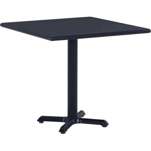 Gartentisch Schwarz 80x80x75 cm 49470