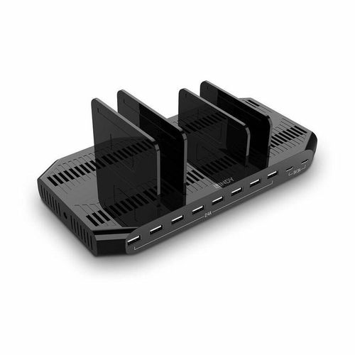 LINDY 120W 10 Port USB-Ladestation für 10 Tablets/Smartphone