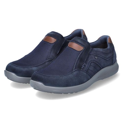 Jomos Herren Slipper Blau Leder-TextilGröße:48