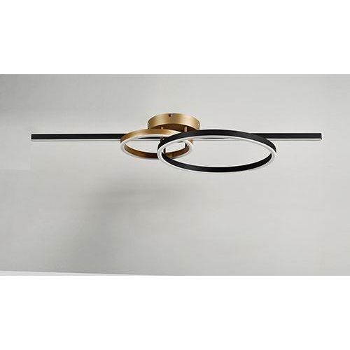 TRIO-Leuchten Deckenleuchte MONTILLA BHT 100x12.50x40 cm schwarz Deckenlampe