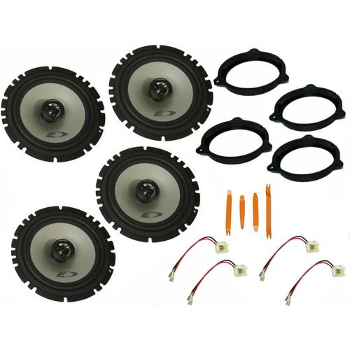 Alpine Boxen Set für Dacia Lodgy Stepway Bj 14-22 Tür vorn hinten Bügel 240 Watt