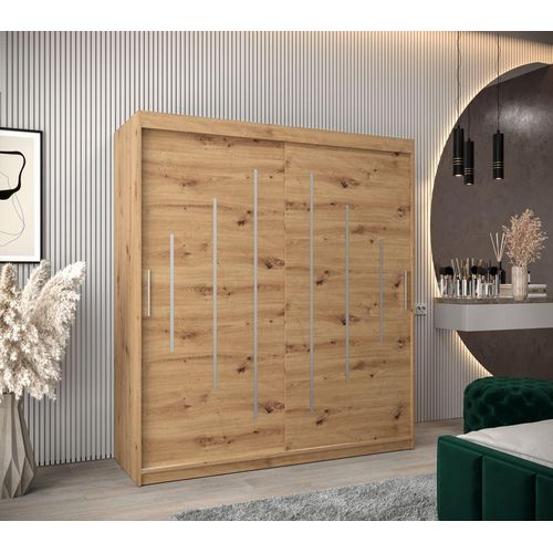 Kleiderschrank EMA – Breite 180 cm, Eiche artisan