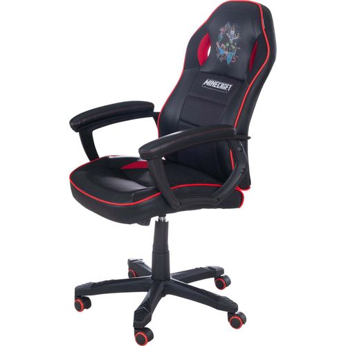 Gaming-Stuhl - Rot - Schwarz - Kunstleder - höhenverstellbar