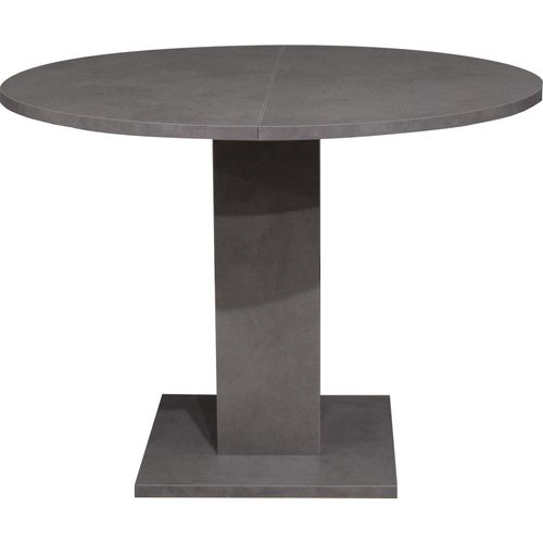 Säulen-Esstisch ></noscript>Tap< ausziehbar bis 150cm in graphit - 110/150x76x110cm (BxHxT)