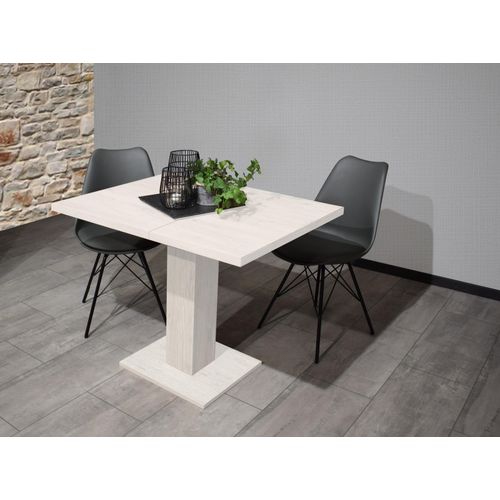 Säulen-Esstisch ></noscript>Tap< ausziehbar bis 120cm in pino aurelio - 80/120x76x80cm (BxHxT)