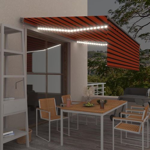 Markise Automatisch mit Rollo LED Windsensor 4,5x3m