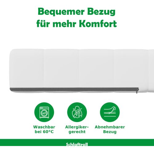 Rollmatratze aus Kaltschaum 200 x 200| Für gesunden Schlaf