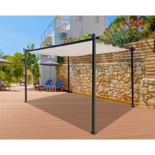 Gartenpavillon LUXOR LIGHT Dach beige