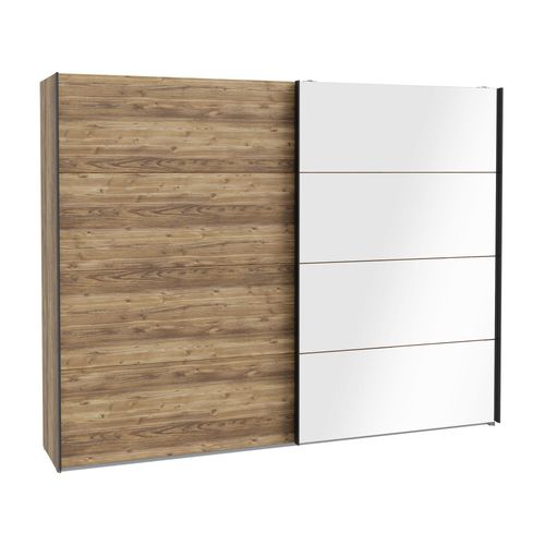 Schwebetürenschrank Hailey 2 Alpine Picea 270x211x63 cm LED, Ausführung:ohne Kranz, Dämpfungsbeschläge:ohne Dämpfungsbeschläge