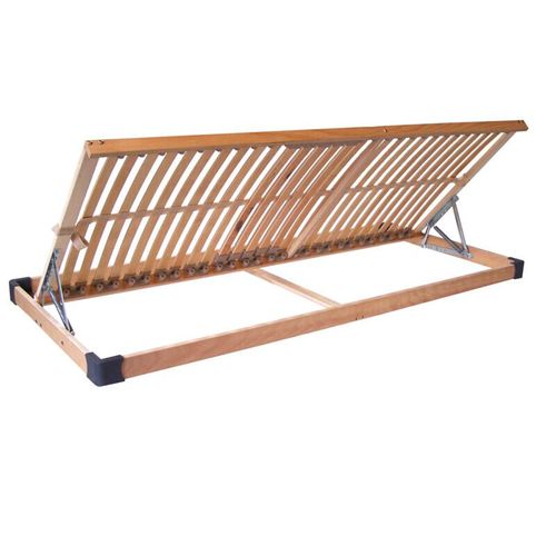 Lattenrost - aufklappbarer Rahmen starr - Bettenkiste Klappfix NV 90x200 cm, links