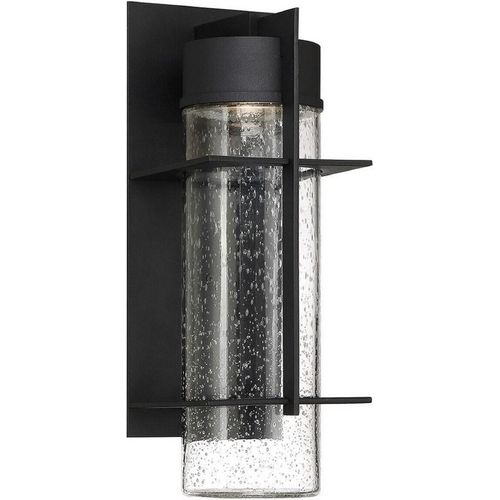 Casa Padrino Luxus LED Außenwandleuchte Schwarz H. 41 cm - Luxus Außenbeleuchtung