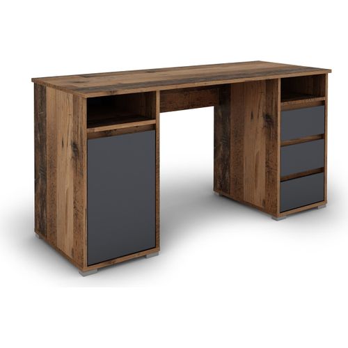 Schreibtisch ></noscript>LOBO< in Old-Wood-Optik 138 x 75 x 55 cm (BxHxT)