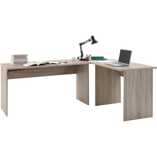Schreibtisch ></noscript>TILL< in Eiche Nachbildung - 205x76x65cm (BxHxT)
