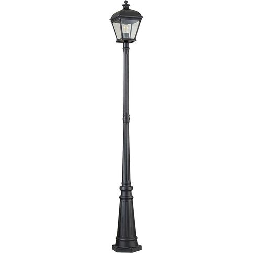 Wegeleuchte Aluminium Glas 216,4 cm IP44 Schwarz E27 Vintage Design