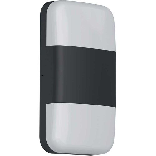 LED Wandlampe außen Aluminium H: 24 cm IP65 Schwarz Weiß länglich 3000 K warmweiß 1250 lm Modern