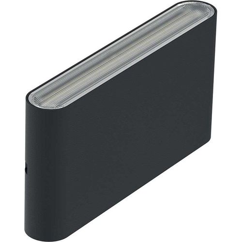 LED Außenlampe Wand Aluminium IP65 Up Down mit Farbwechsel 3000-5700 K 1060 lm B: 17,5 cm Schalter Schwarz