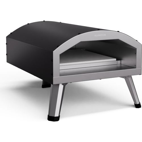 Klarstein LaFiamma Pizzaofen Elektrisch 450 Grad – 2.200 W, Duale Heizelemente, Inklusive Pizzastein, Edelstahl, Schnelle Aufheizzeit, Outdoor-Design, Bis 450 °C, Kompakt