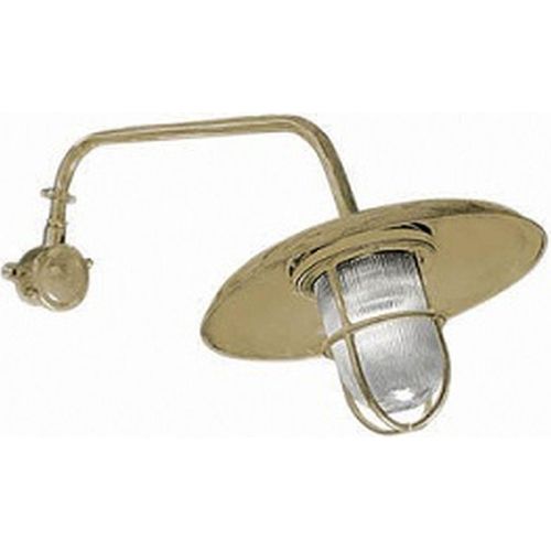 Außenwandleuchte Messing Glas E27 IP44 H: 30 cm in Maritim Außenlampe Wand