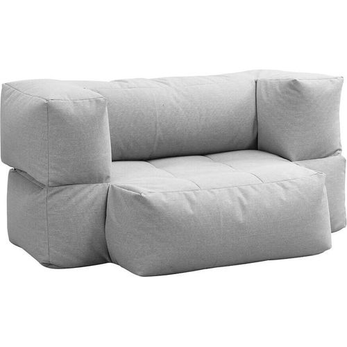 HOME DELUXE Outdoor Sitzsack HEAVEN - Hellgrau - 76 x 152 x 100 cm | Gartensofa, Outdoor Lounge, Sitz-Garnitur, Couch