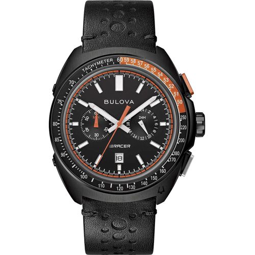 Chronograph Bulova Schwarz Kollektion Racer - mann
