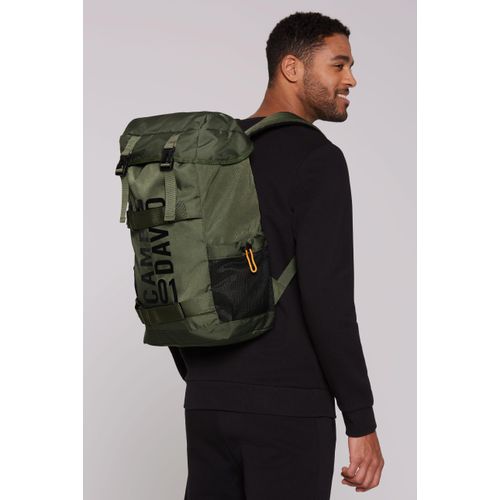 Cityrucksack CAMP DAVID, grün (khaki), Kunstfaser, Rucksäcke