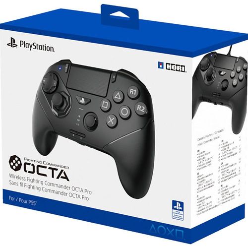 HORI Fighting Commander OCTA Pro Gamepad Wireless Nero für PS5 PS4 und PC