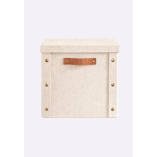 Aufbewahrungsbox HEINE HOME, beige (sand), B:30cm H:28cm T:30cm, Papier, Kunststoff, Polyester, Aufbewahrungsboxen