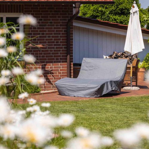 Waldsofa Classic mit Auflage, Kissen und Schutzhülle, Lärche, Wellenliege