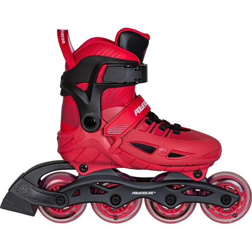 Powerslide Phuzion Universe 4W Kinder Inliner - Inlineskates verstellbar – rote Hardboot Skates mit Alu-Schiene, ABEC 7 Kugellager & Infinity Rollen, Freizeit & Sport