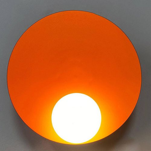 Wandleuchte Aphrodite, orange, Ø 33 cm, Metall, G9