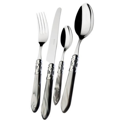 BUGATTI Besteck 24 tlg. Set für 6 Personen Edelstahl Tafelbesteck Neu ALADDIN