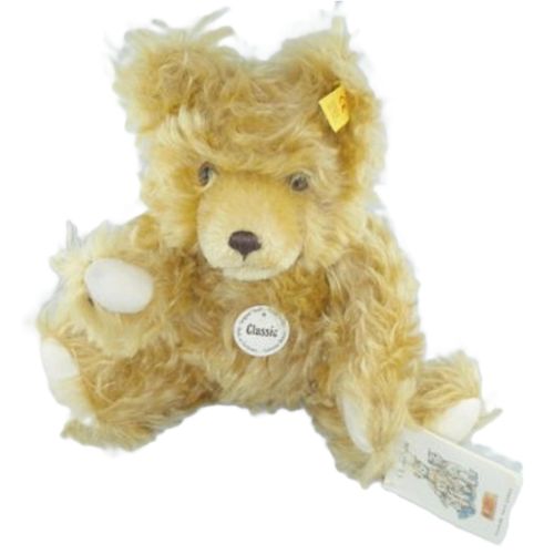 Steiff - 005206 - Classic Teddybär, mit Stimme, Mohair, gegliedert, beige, 28cm