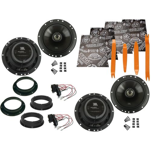 JBL Boxen Set für VW Touran 1T Bj 03-15 Tür vorne hinten Dämmmatte Bügel 1200 W